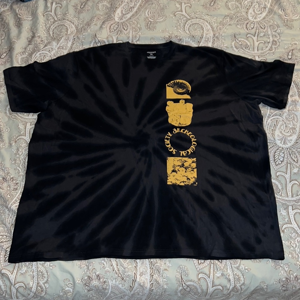 New Arizona Black Tie Die Mens 4XL T Shirt